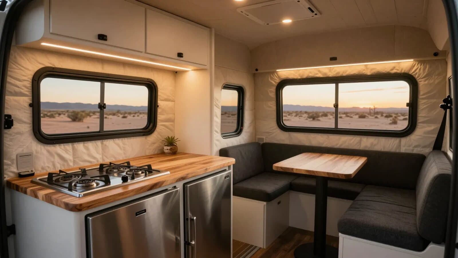 Bristlecone habitat interior with full galley